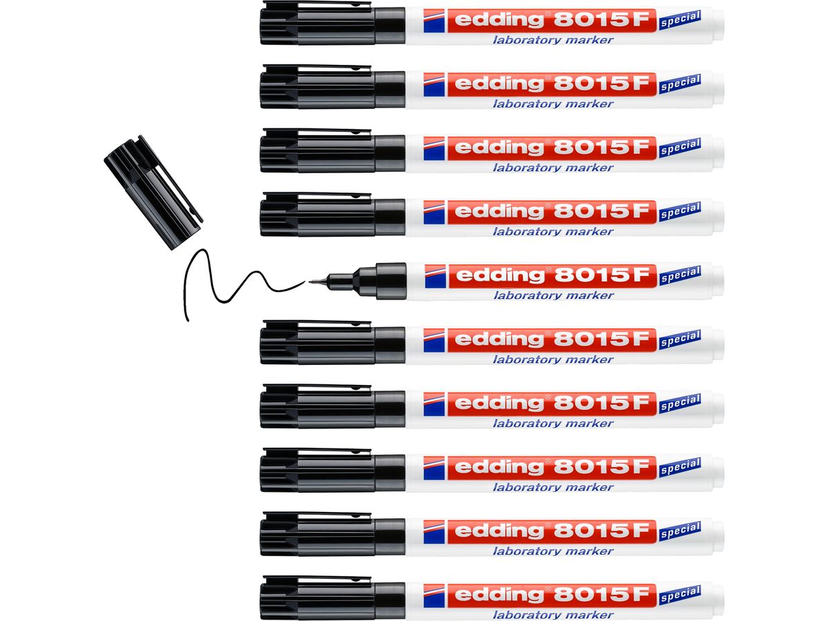 EDDING Labor Marker 8015 8015F-01 noir, 0.75mm (4004764984923)