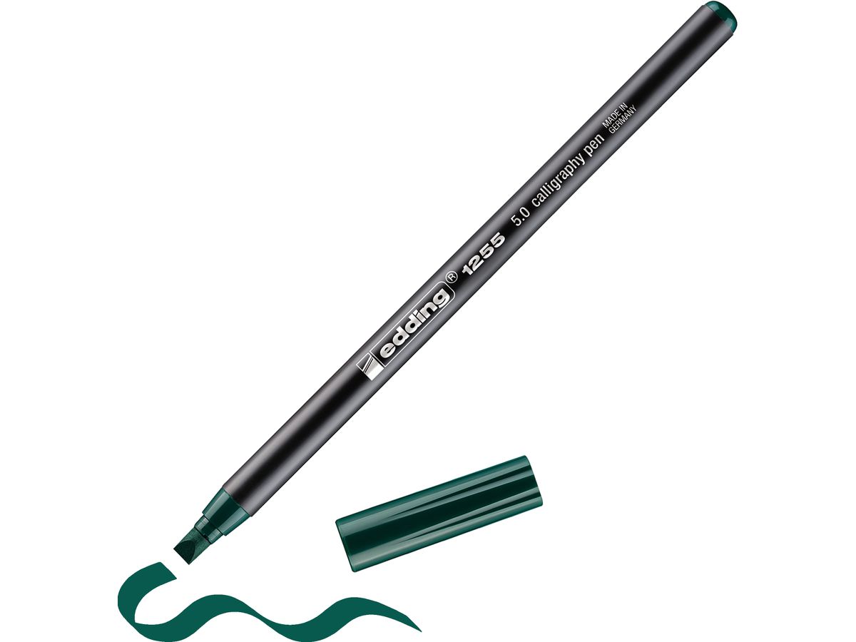 EDDING Calligraphy 1255 5mm 1255-25-5.0 flaschengrün (4004764926565)