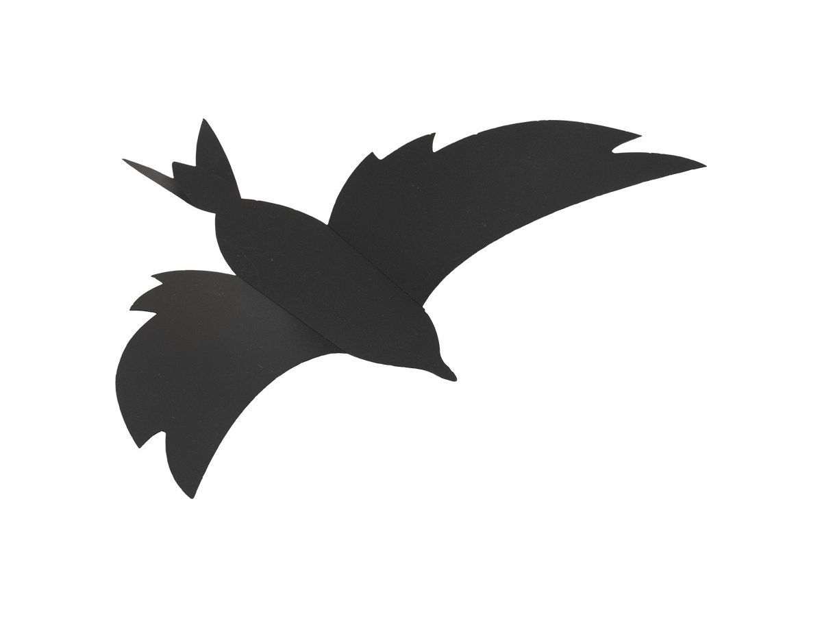 SECURIT Kreidetafel 3-D Bird W3D-BIRD schwarz, 7 Stück 28x16.3x1cm (8719075287583)