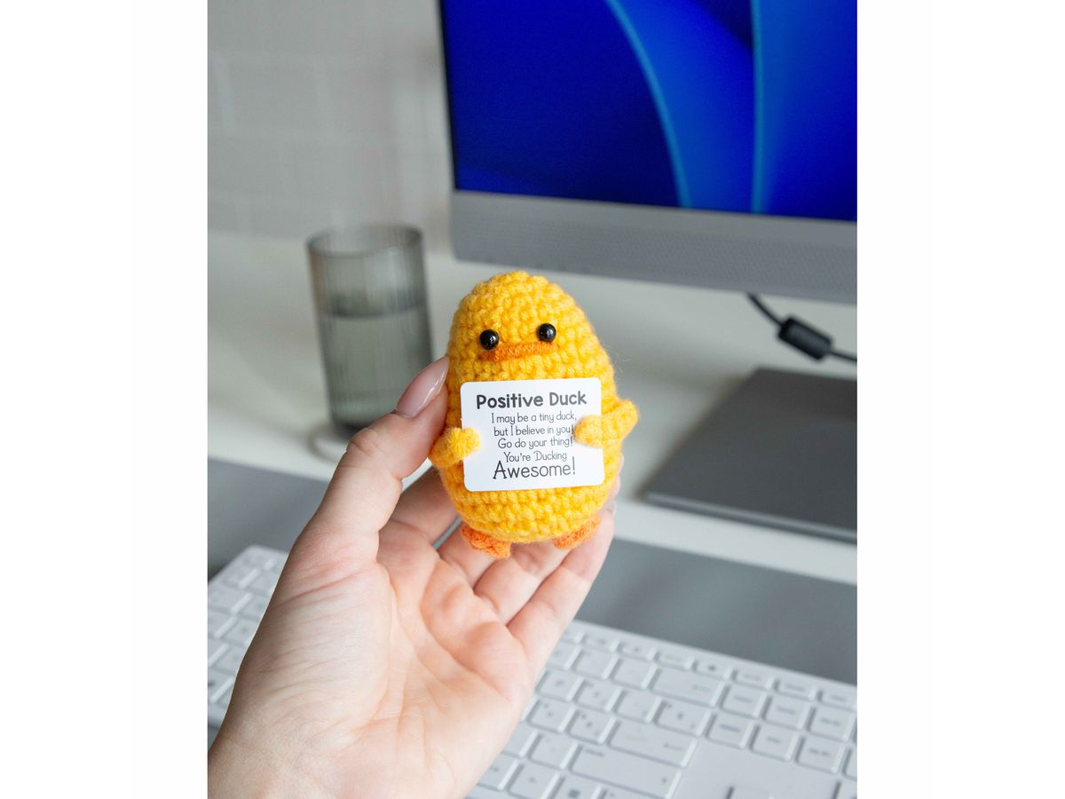 I AM CREATIVE Positive Duck 8cm 1000-1458 gelb (7611983263547)