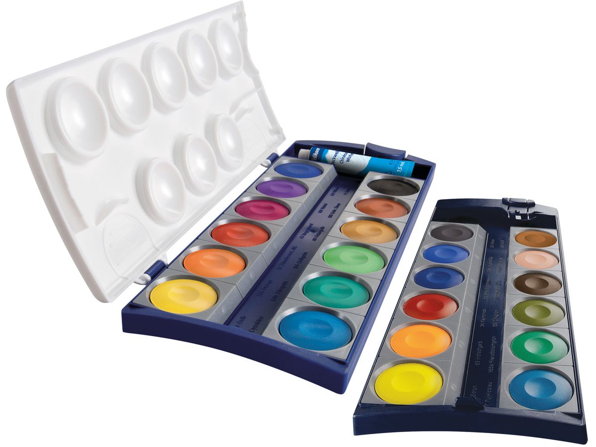 PELIKAN Colore opacon 735K/24 24 colori opaca bianca (4012700720863)
