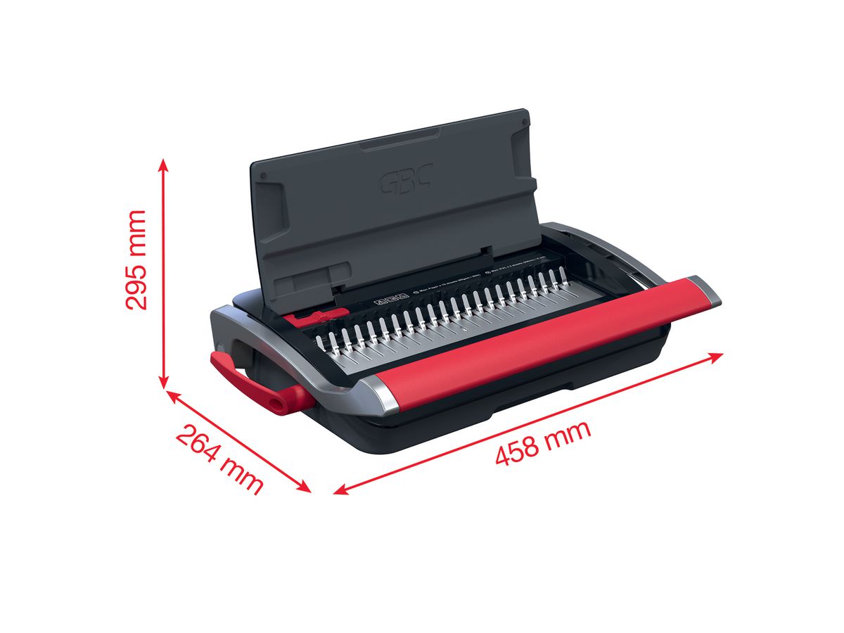GBC Plastikbindegerät CombBind A4 4410061 CB15, 165 Seiten (5028252644464)