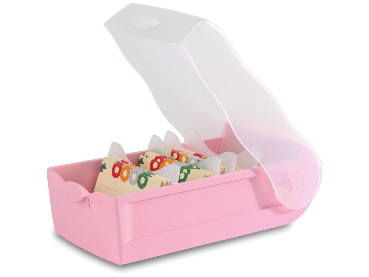 HAN Karteibox Croco A7 997-886 pastellrosa 12.1x8.5x24.6cm (4012473121218)