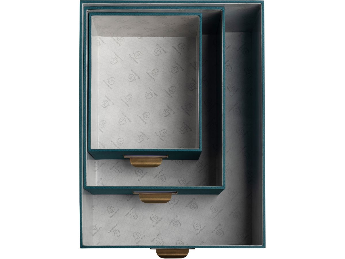 EXACOMPTA Ablagebox OfficeByMe 79603E blaugrün 3er-Set (3130630796039)