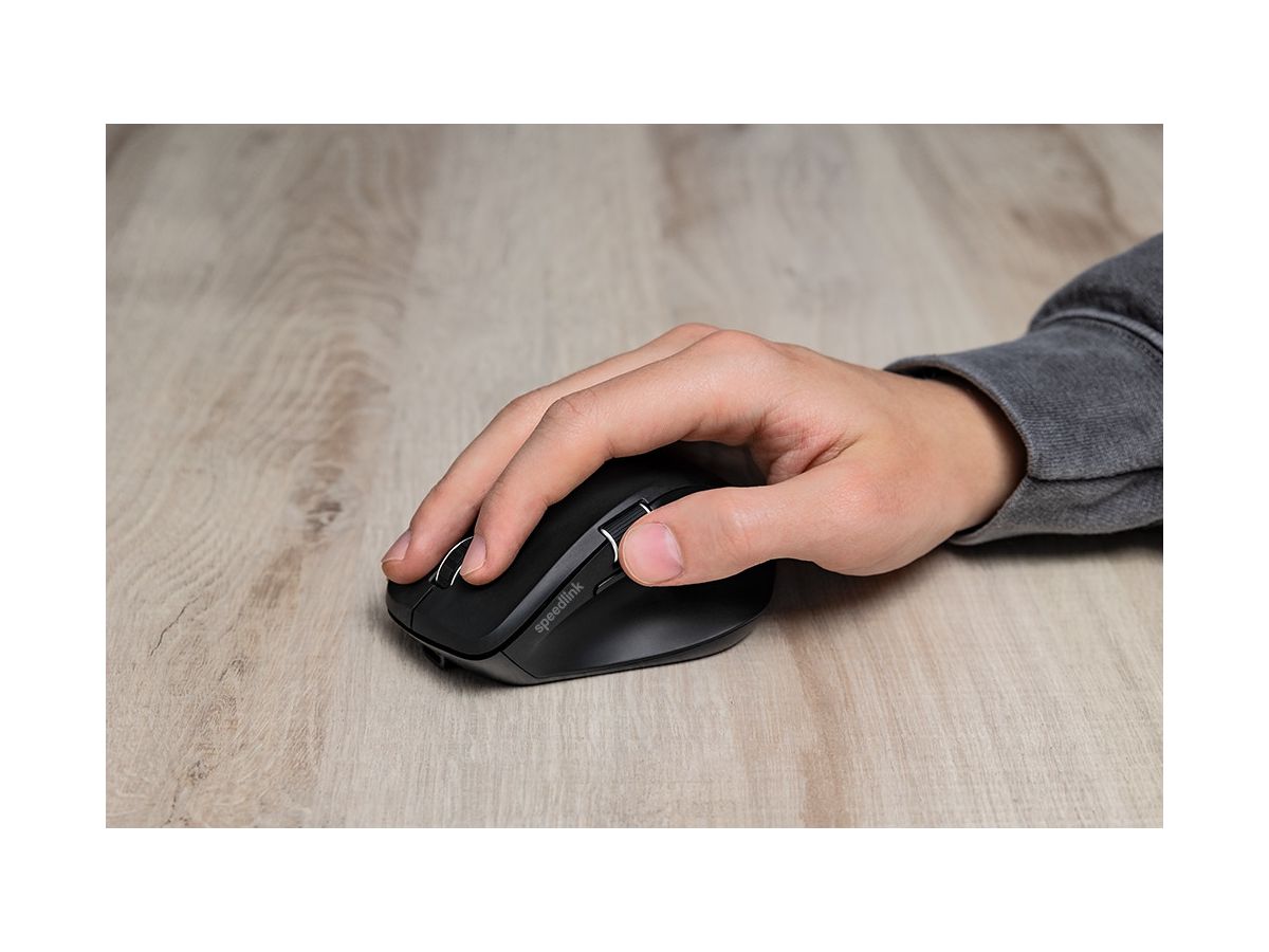 SPEEDLINK LIBERA Rechargeable Mouse SL-630021-RRBK Wireless,BT,Silent,Black (4027301750973)