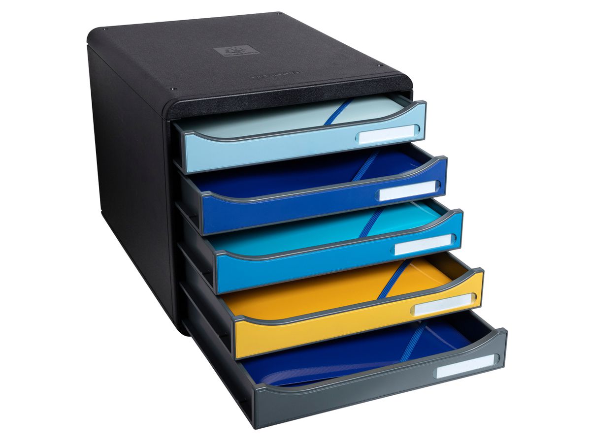 EXACOMPTA Set Tiroires BeeBlue A4+ 3094202D Big Box Plus, 5 comp. (9002494309424)