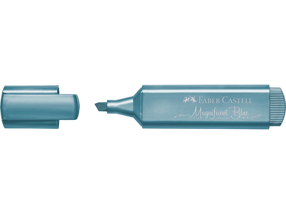 FABER-CASTELL Marker 46 Metallic 1.2-5mm 154647 magnificent blue (4005401546474)