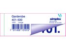 SIMPLEX Garderobenblock 401-500 13101 orange 100 Blatt (7611468131019)