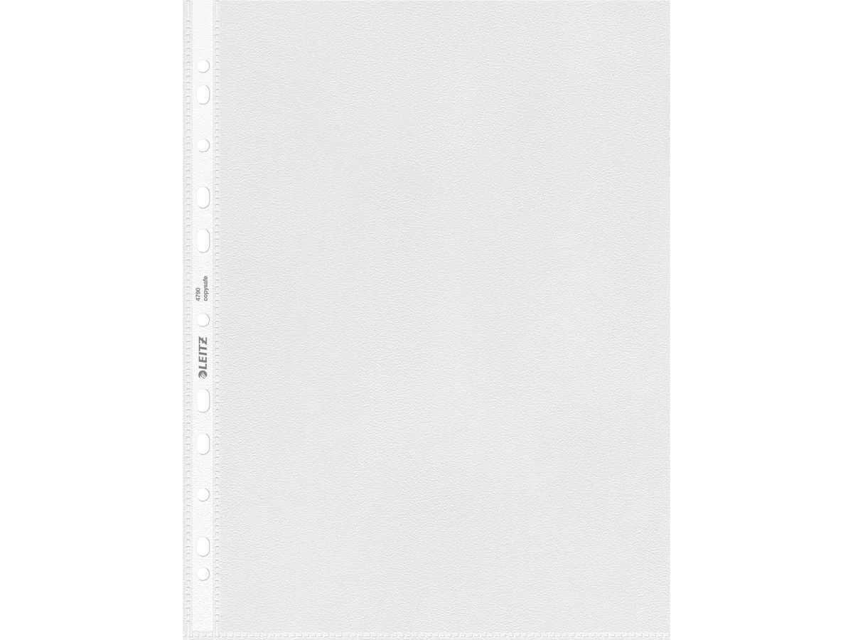 LEITZ Zeigetaschen PP A4 47900000 genarbt, 0,09mm 100 Stück (4002432432134)