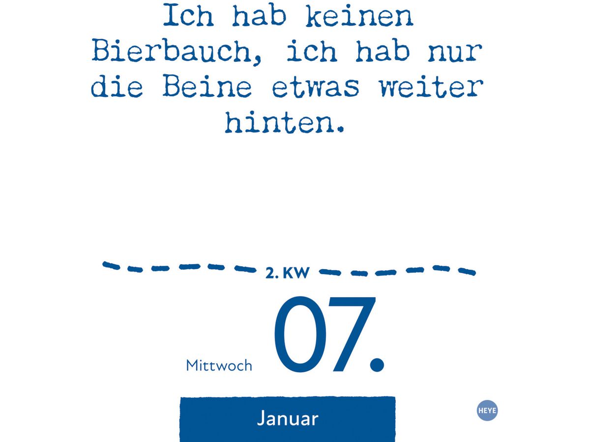 HEYE Abreisskal. Dumme Sprüche 2026 22594+26 DE 11x14cm (9783756411108)