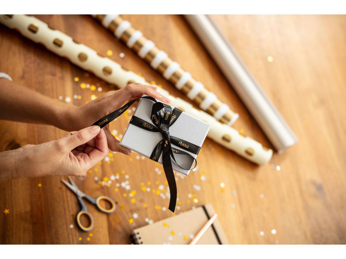 PTOUCH Nastro nero/oro TZE-R334 Sistemi Tze 12-36mm (4977766802345)