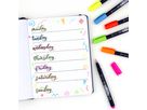 TOMBOW Stylo de calligraphie set WS-BH-6P Fudenosuke, 6 couleurs neon (4003198111028)