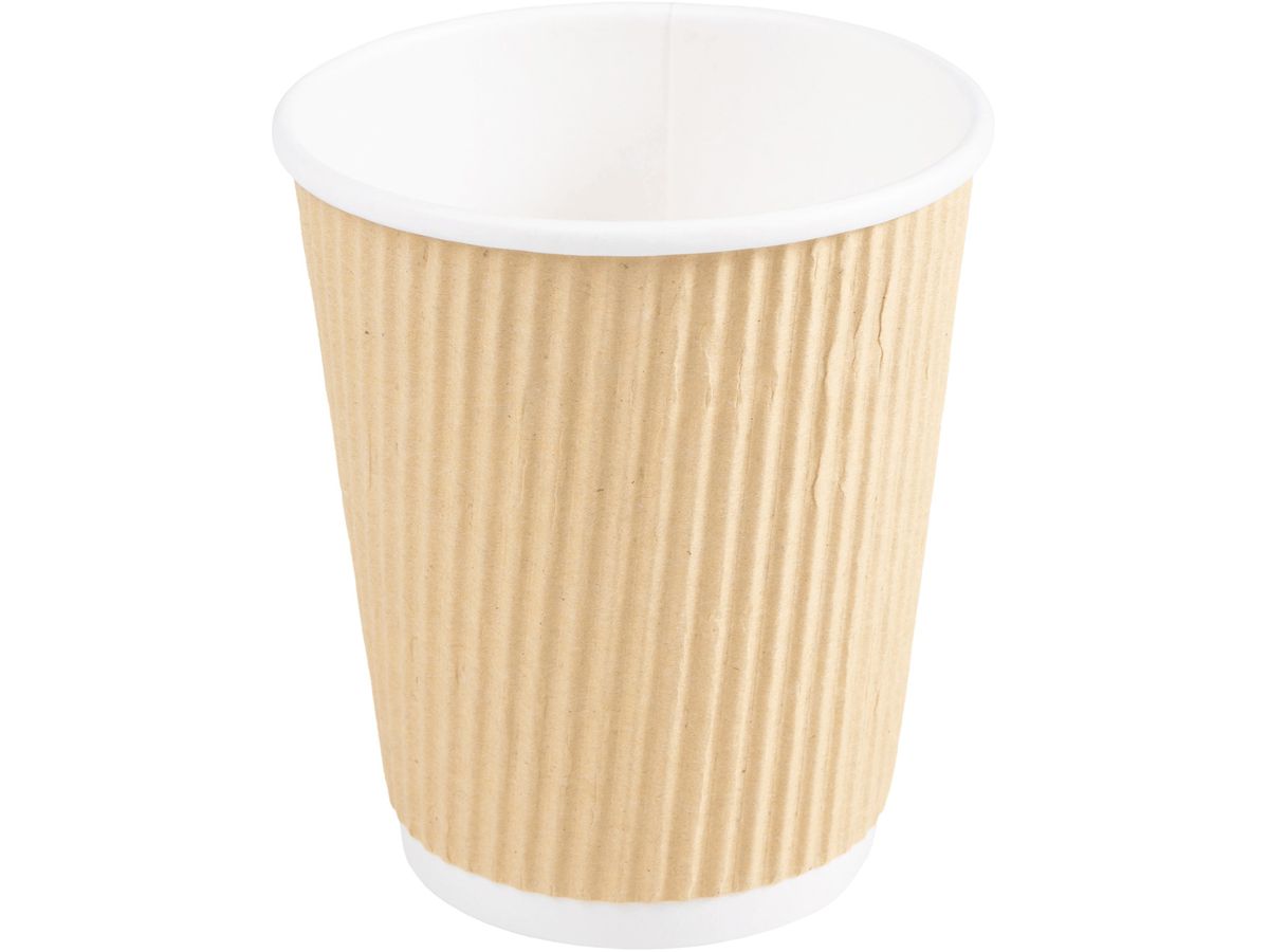 ELCO Coffee to Go Becher 2dl 89221800-097 braun, gerippt, 10Stk. (7612614063260)