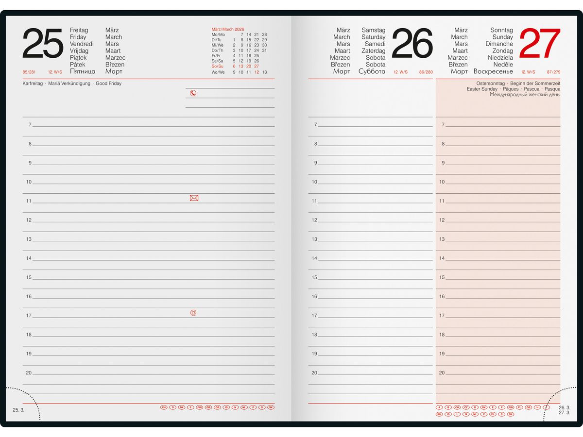 RIDOIDE Mentor Matrix 2026 7026026706.26 1J/1P lavende ML 14.8x20.8cm (4003273790797)
