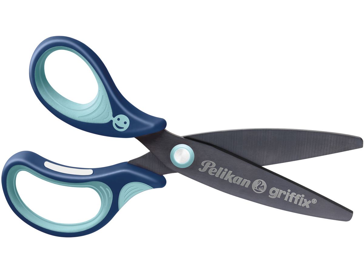 PELIKAN griffix Schere Blau 803519 Linkshänder (4012700803511)