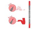 ONLINE Callibrush Pen Double Tip 2mm 19055/6 Rot (4014421190550)