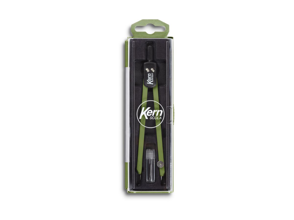 KERN Compas SCOLA pastel 13.5cm 410 300mm, vert (7640160331847)