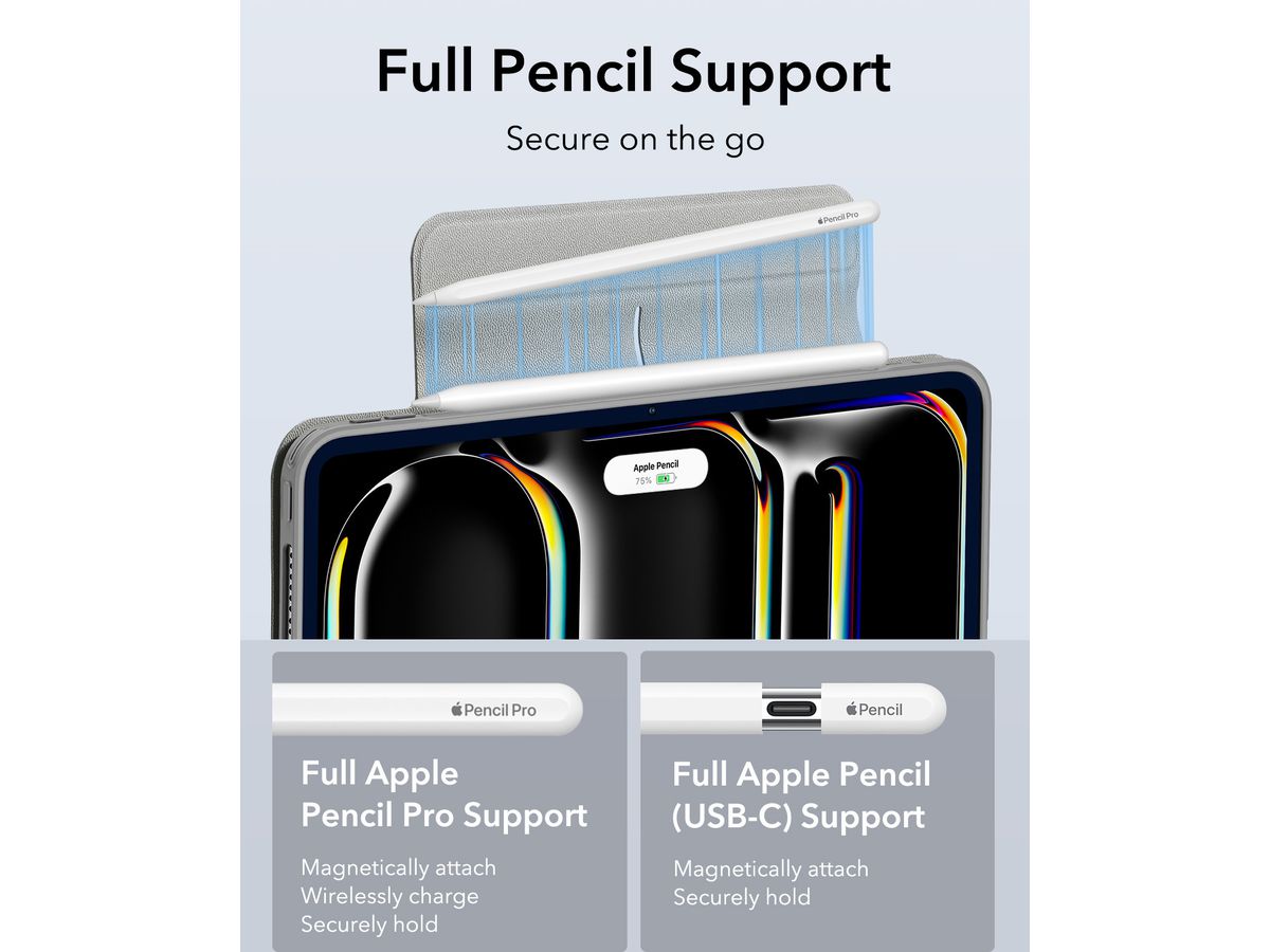 ESR Rebound Hybrid Case 360 1B1990503 iPad Pro 11 , 2024, Grey (4894240193648)