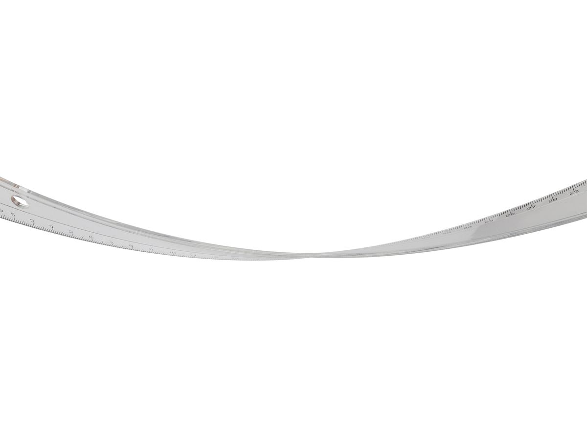 BÜROLINE Massstab 30cm 303400 unzerbrechlich transparent (7612532022332)