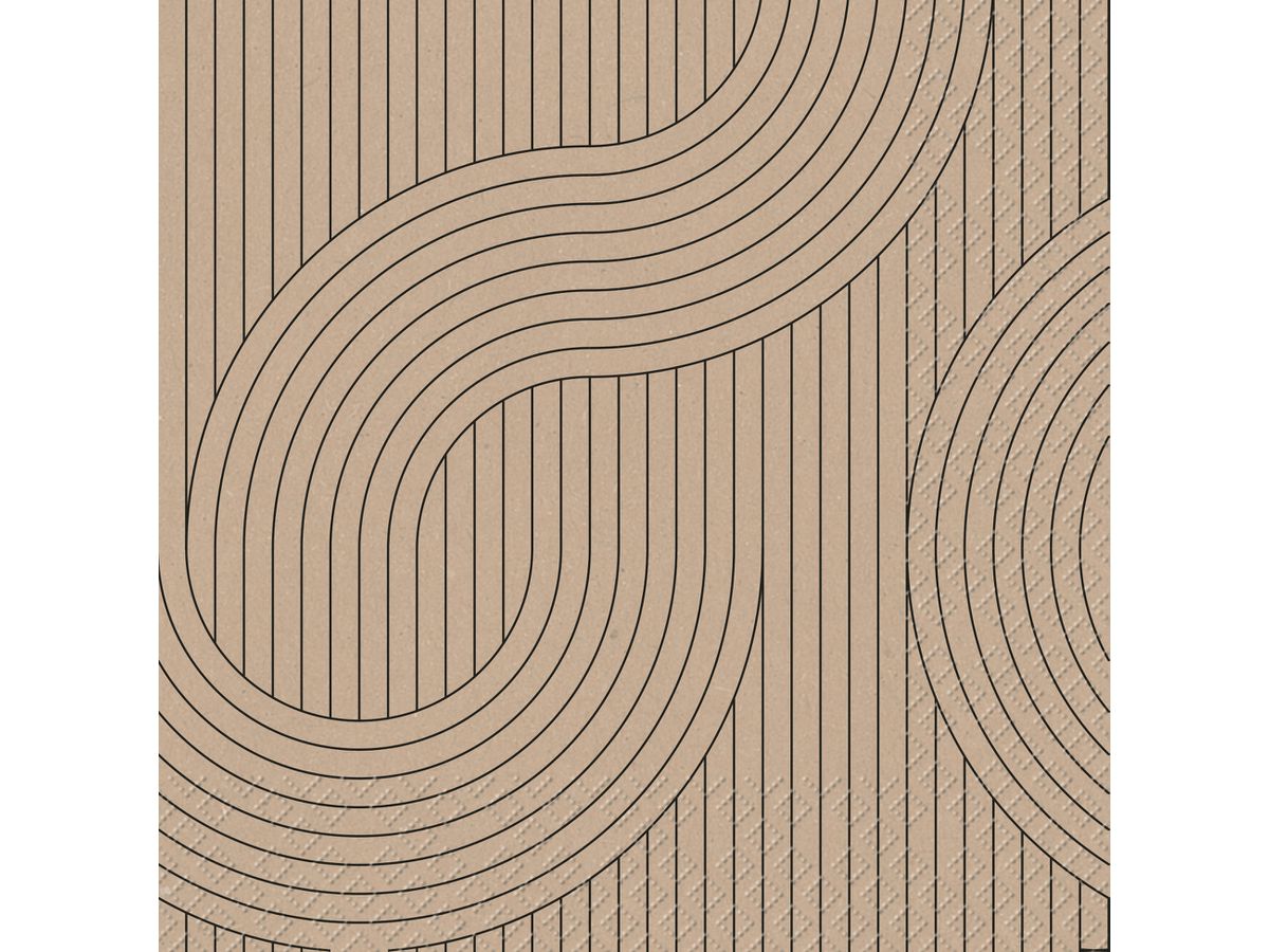 STEWO Serviettes Ali 2572529770 noir 33x33cm (7630050871690)