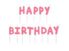 RICO DESIGN Kerzen Happy BIrthday 400589 neon pink (4051271219277)