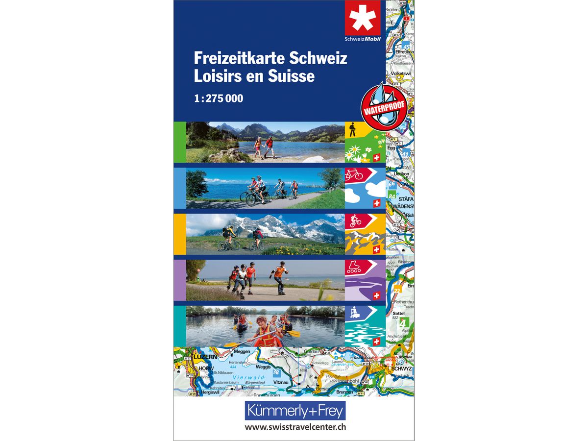 KÜMMERLY+FREY Freizeitkarte 325900359 Schweiz 1:275'000 (9783259003596)
