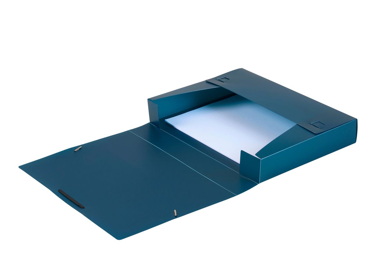 DUFCO Document File A4 51500.03665 bleu metallic 5cm (7610259036656)