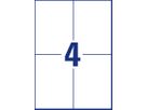 AVERY ZWECKFORM Universal-Etiketten 105x148mm 3483 weiss 400 Stk./100 Blatt (4004182034835)