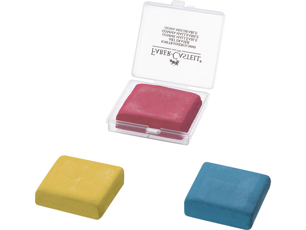 FABER-CASTELL Gomma pane 38x35x8mm 127321 colori ass. (9556089009232)