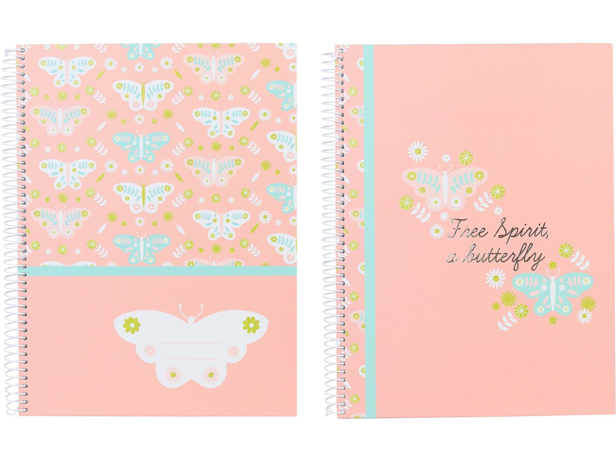 ANCOR Taccuino Hardcover A4 118100 B'LOG BUTTERFLIES,quadr. 80f. (5604730118100)