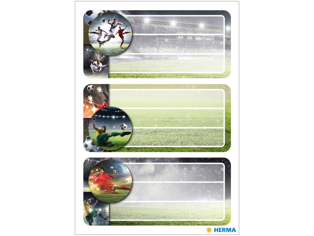 HERMA Schuletiketten 1763 Fussball (4008705017633)