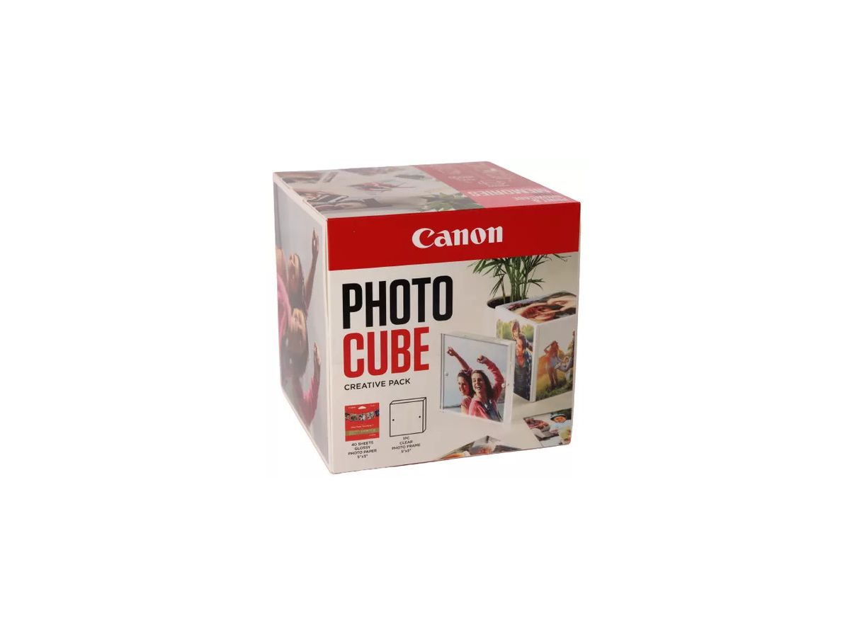 CANON Photo Cube Creative 13x13 pink PP2015x5 Portafoto acrilico incl. 40fo. (8714574682341)