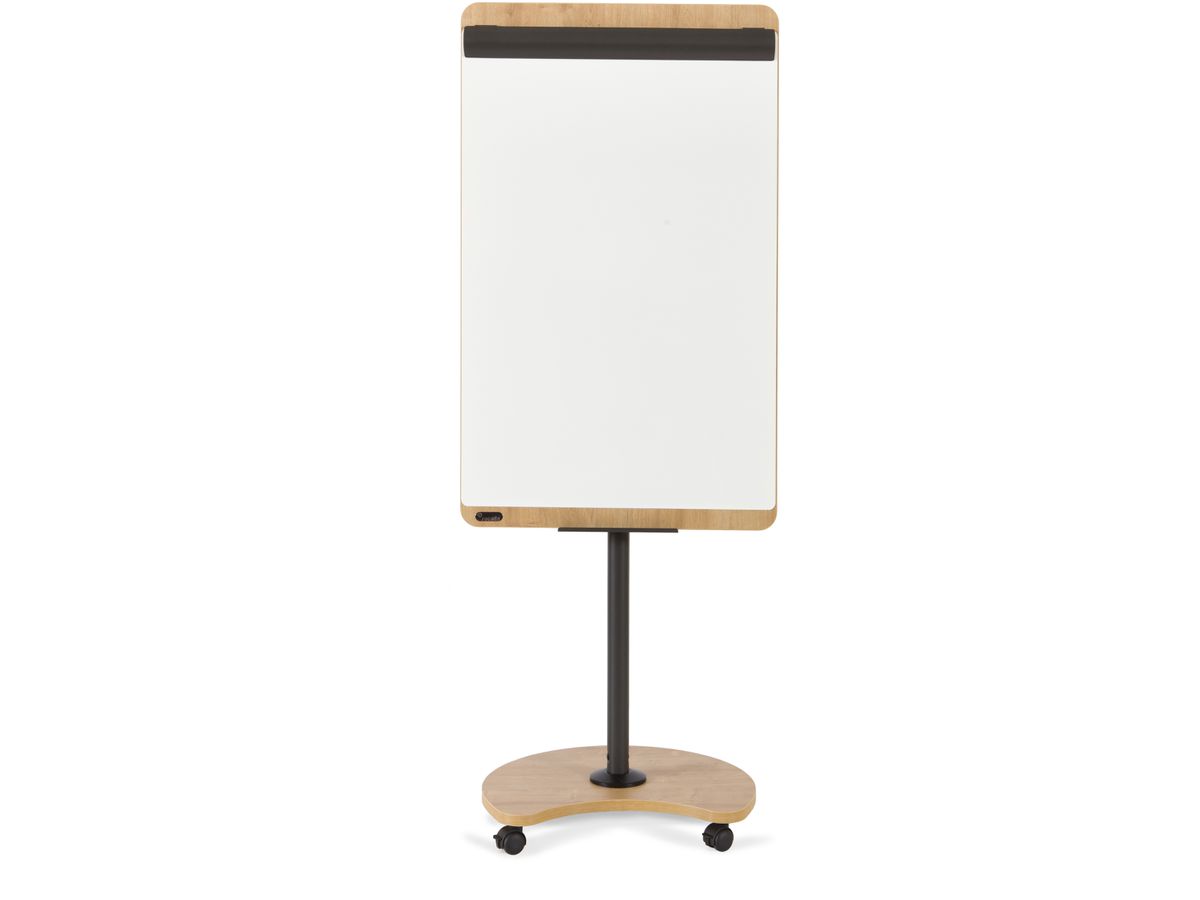 BEREC Flipchart Design Mobil NAT0618 Holz auf Rollen 69x195cm (7640106625498)