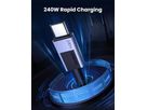UGREEN Cable USB-C to USB-C, 240W 45068 PD,2m,Fast Charging,Gray (6941876240685)
