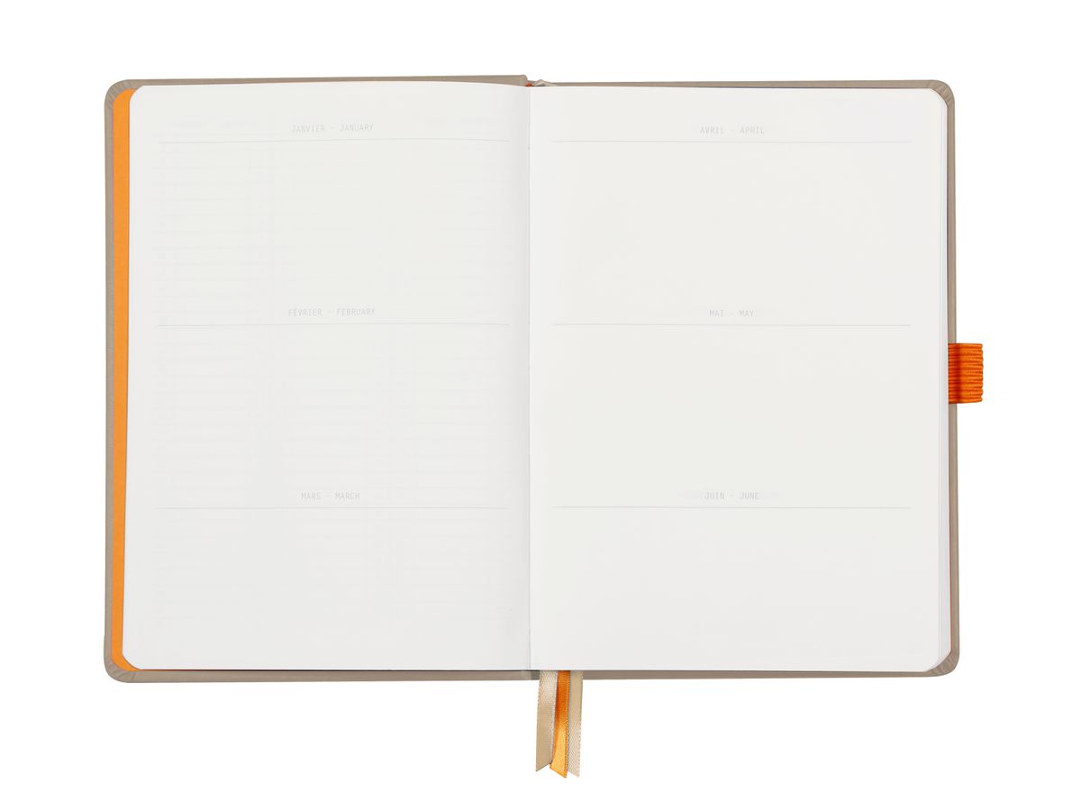 RHODIA Goalbook Taccuino A5 118574C Hardcover beige 240 f. (3037921185742)