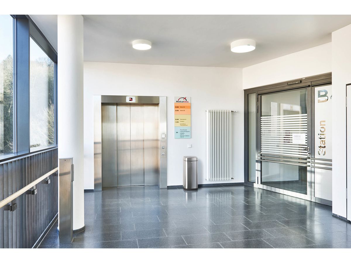 DURABLE Abfalleimer NO TOUCH 35lt 342323 touchless, Edelstahl (4005546728353)