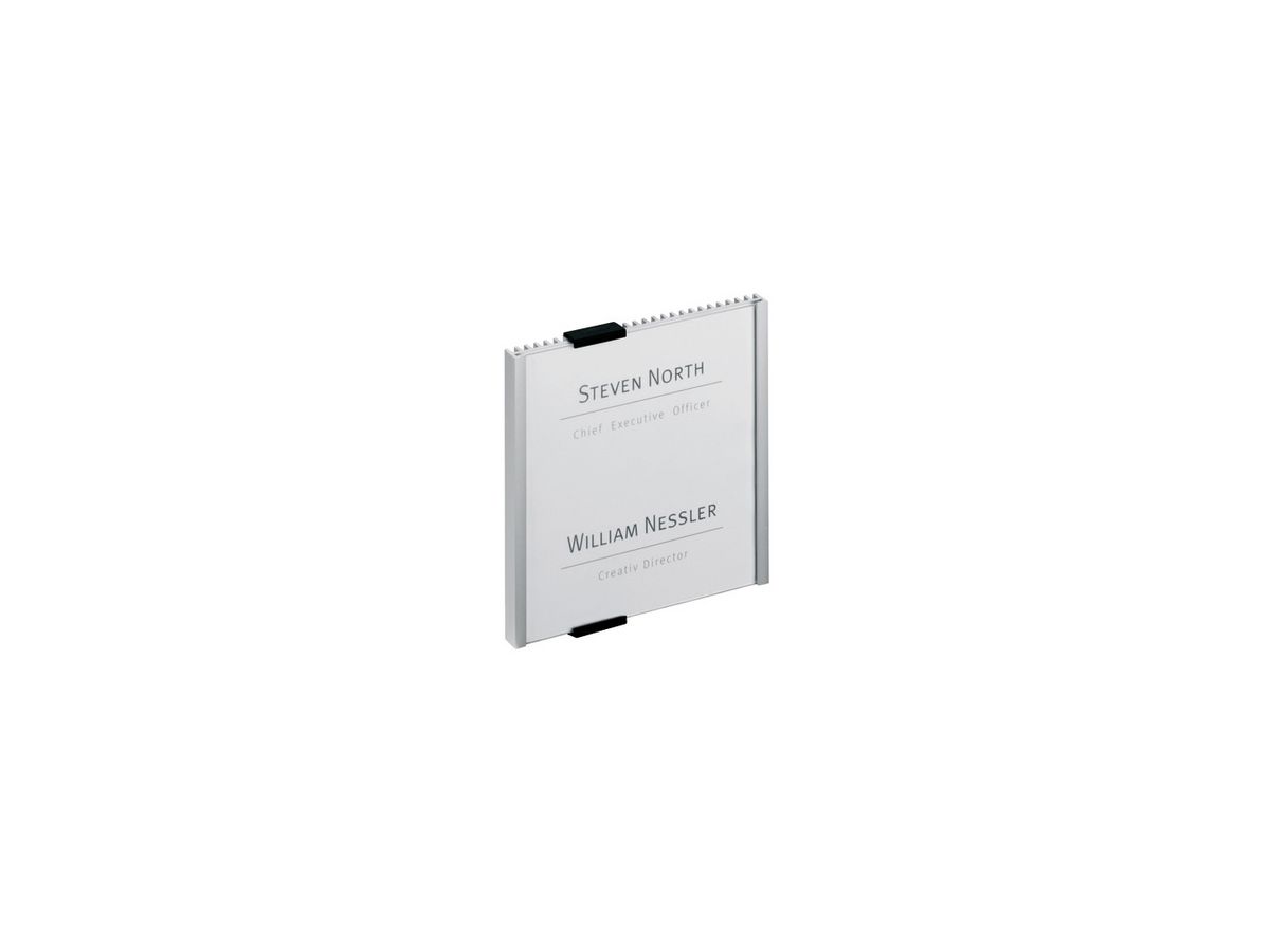 DURABLE Targa per porte Info Sign 480223 argento, alluminio 149x148.5mm (4005546400044)