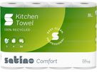 SATINO Haushaltsrollen Satino Comfort 177110 3-lagig, 4 Rollen 51 Blatt (4000735356317)