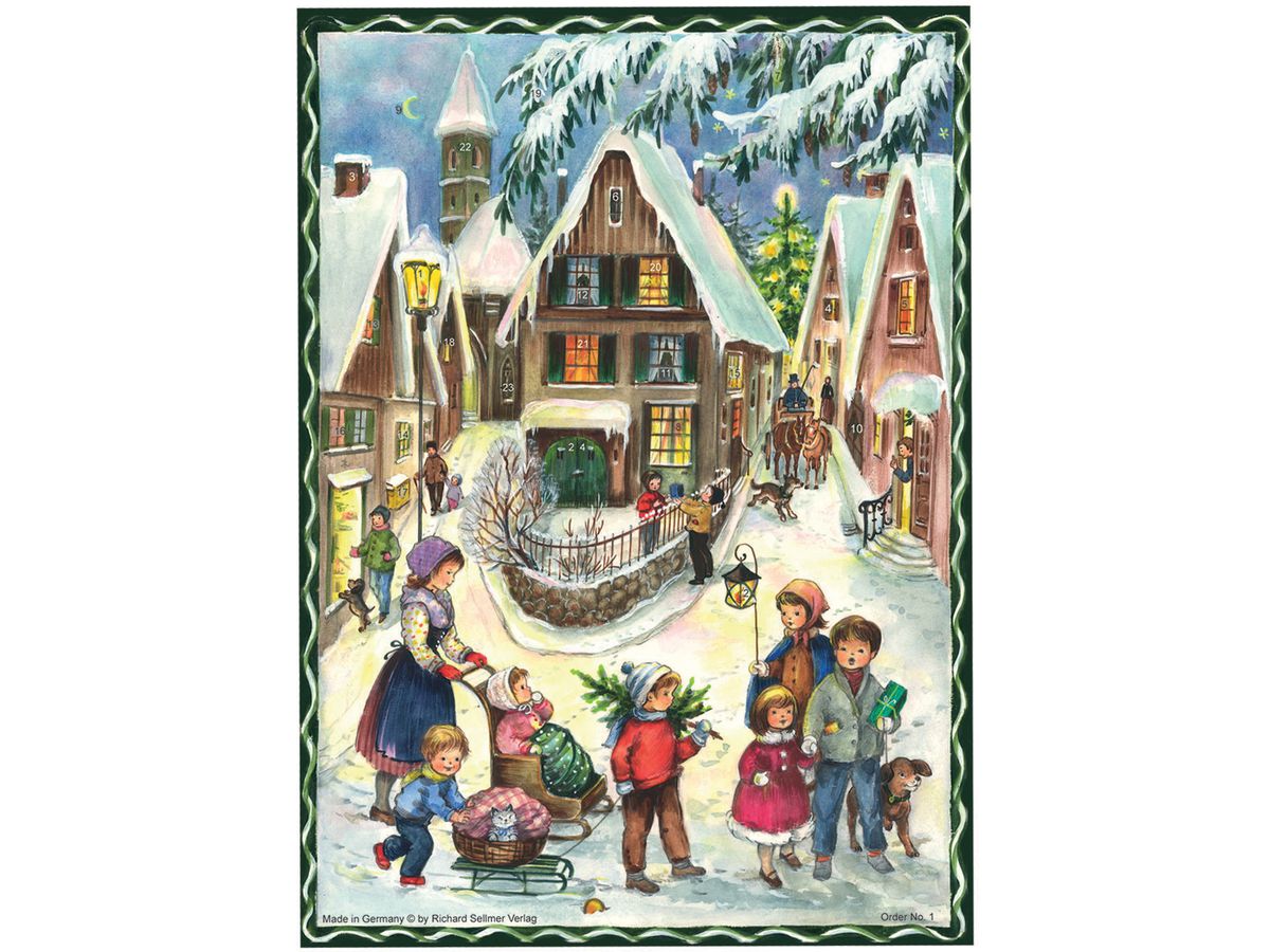 SELLMER Adventskalender 800 1 Weihnachten im Dorf (4025985800014)