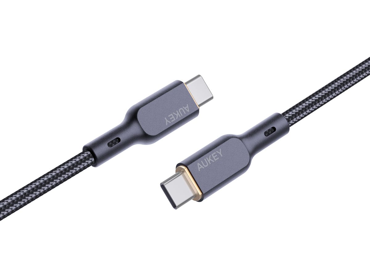 AUKEY Cable USB-C-to-C Kevlar Core CB-KCC101 Nylon Braided,1.0m,100W,Bl. (0689323785308)