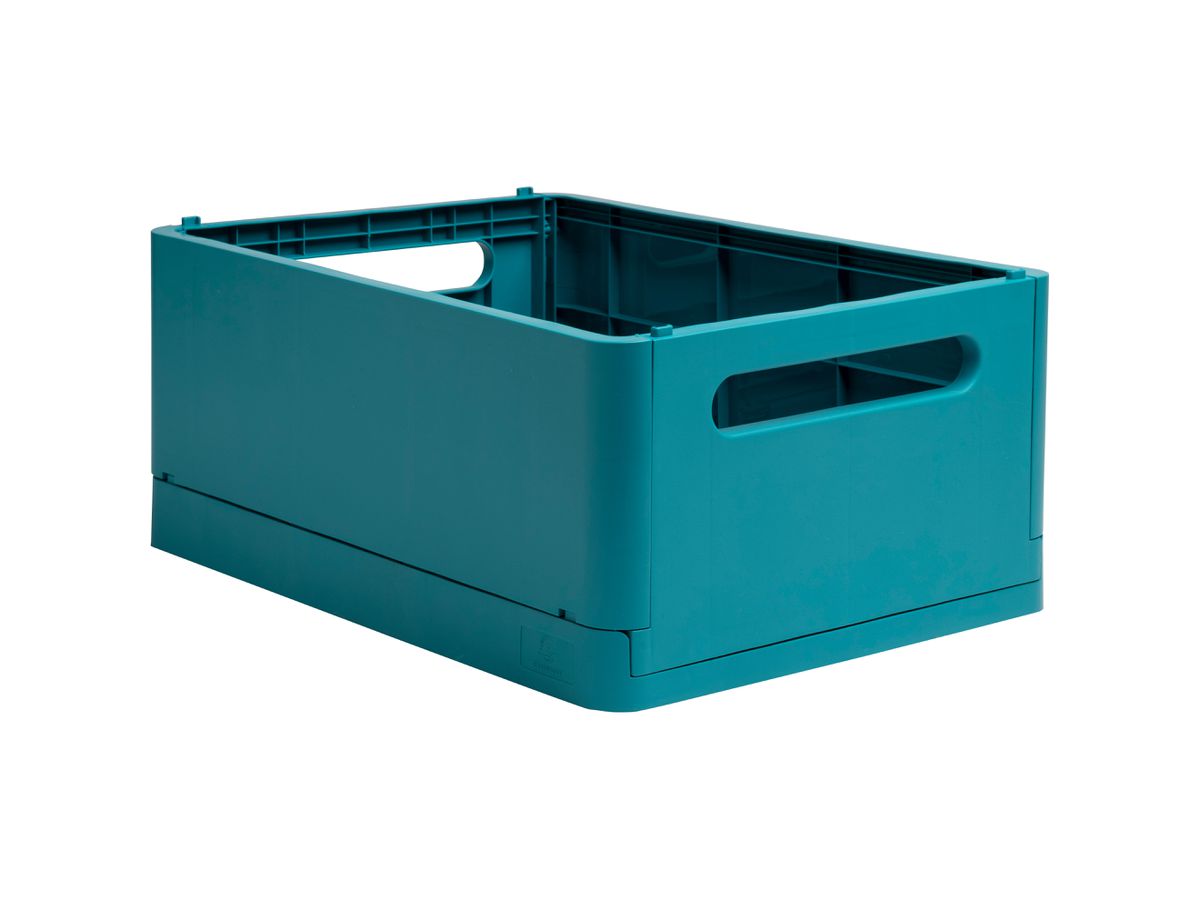 EXACOMPTA Boîte pliable Skandi A4+ 27234D Mini bleu pacif. 375x40x275mm (9002493272347)