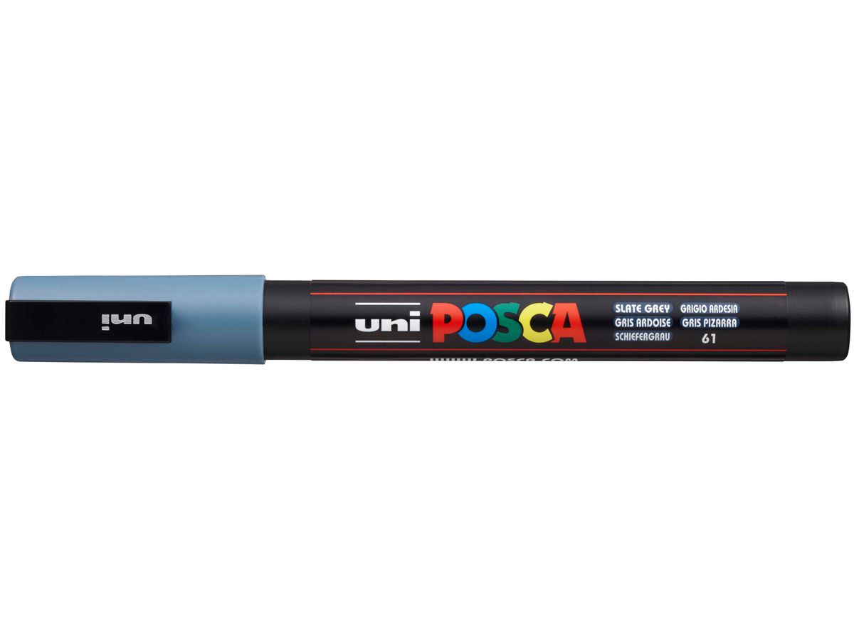 POSCA Marker 0.9-1.3mm PC3MSLATEGRE dunkelgrau (4902778123706)