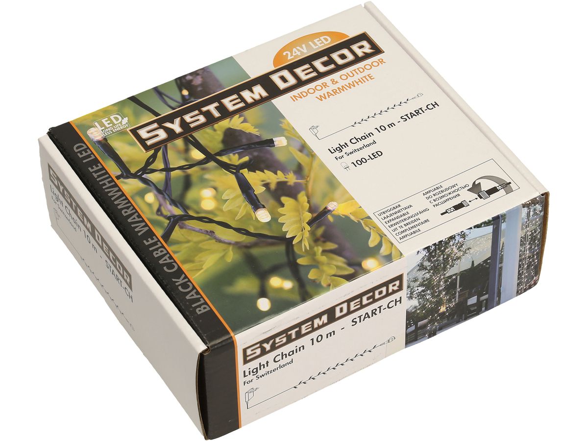 STAR TRADING System Decor guirl. lum. 10m 12.495-17-CH Start, noir (7391482018212)