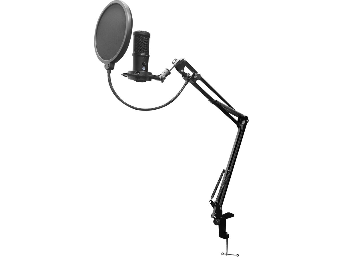 DELTACO Streaming Kit GAM-170 Webcam,Ring Light,Microphone (7333048059970)
