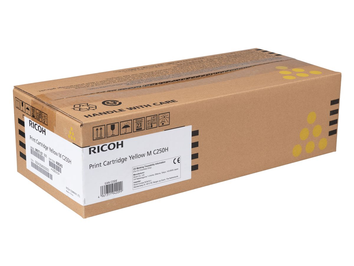 RICOH Toner HY yellow 408343 MC 250FW/PC301W 6600 pagine (4961311942099)